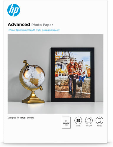 HP Advanced Glossy -25 sht/A4/210 x 297 mm photo paper