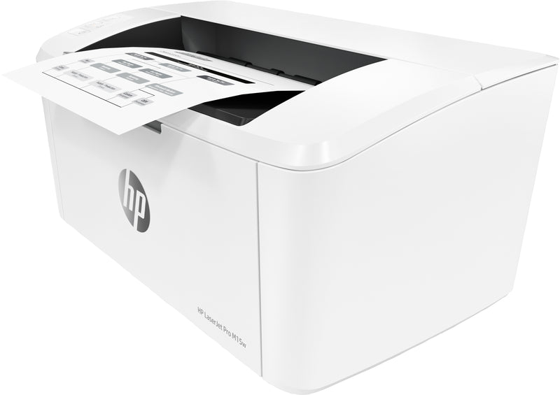 HP LaserJet Pro M15w, Laser, 600 x 600 DPI, A4, 18 ppm, White