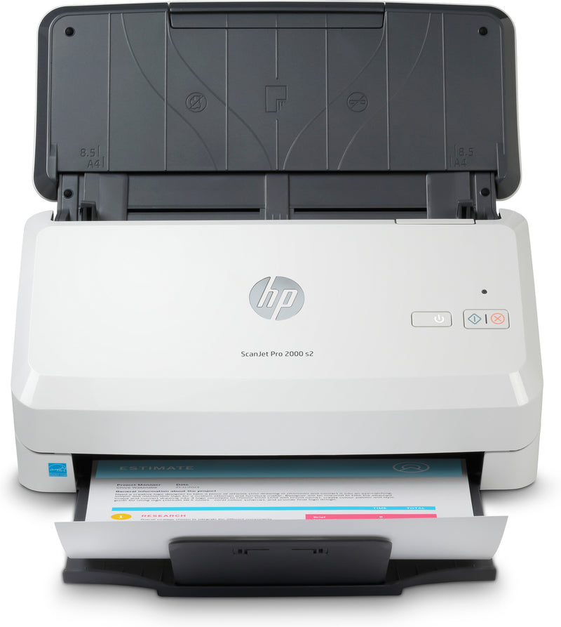 HP Scanjet Pro 2000 s2, 600 x 600 DPI, 3500 pages, Sheet-fed scanner, Black, White, CMOS CIS, 3000 pages