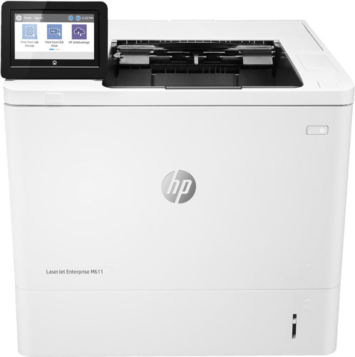 HP LaserJet Enterprise M611dn, Laser, 1200 x 1200 DPI, A4, 65 ppm, Duplex printing, White