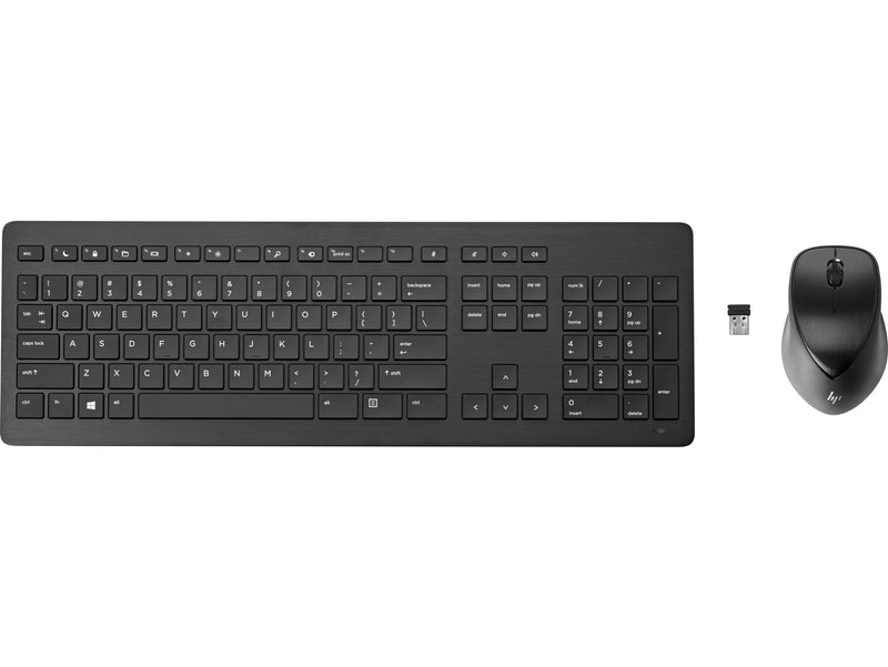 HP Wireless Rechargeable 950MK Mouse and Keyboard, RF Wireless, Mechanical, Mouse included